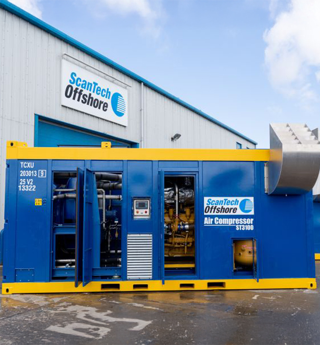 High‑output airflow enabling effective bubble curtain formation during pile driving icon
