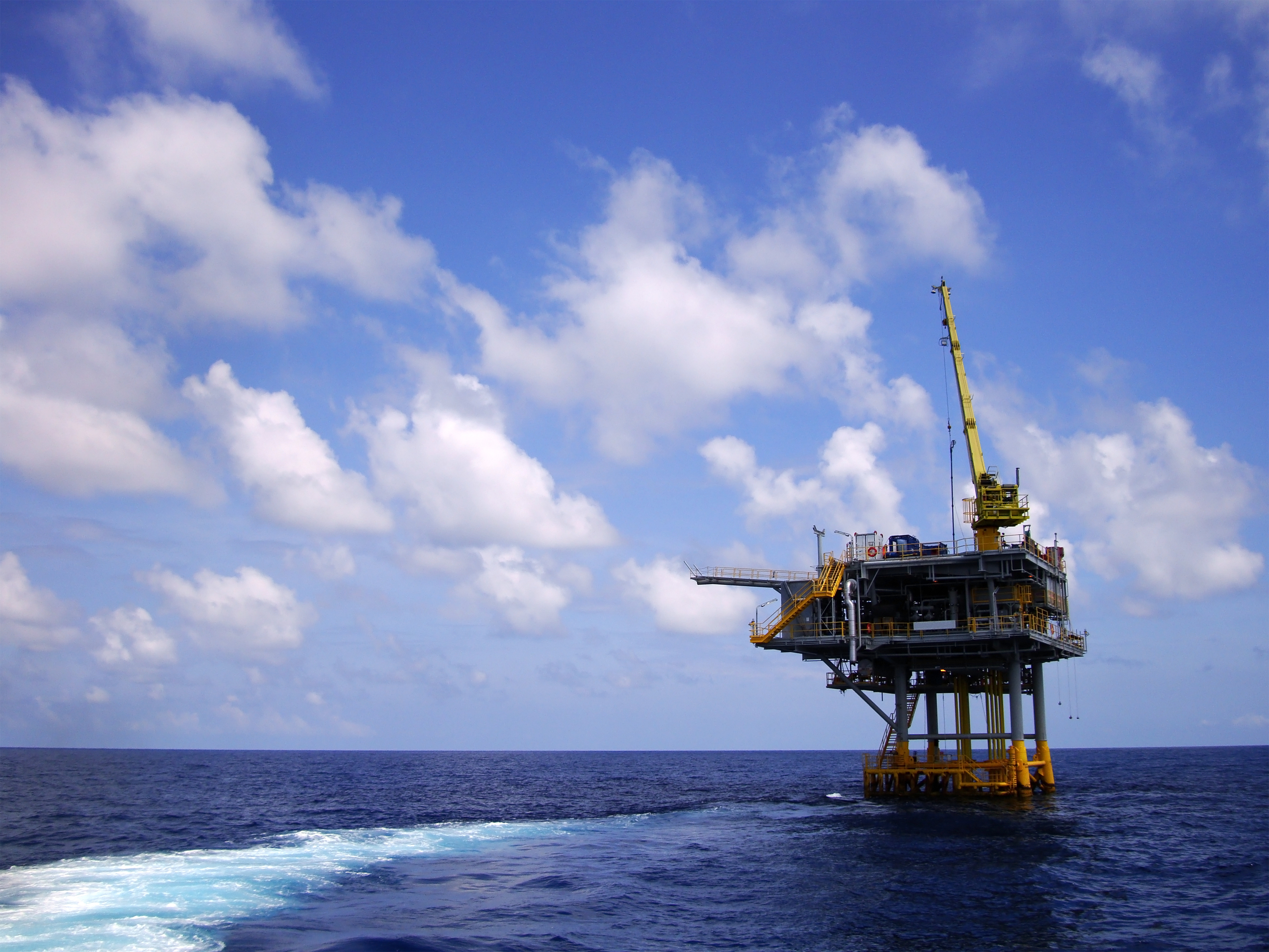 Rig in the ocean