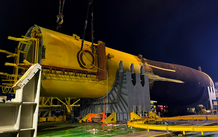 World-first cut of 10m diameter Monopile icon
