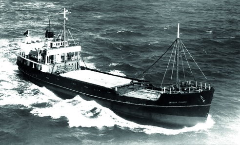 conversion of Stream Fisher for the carriage of irradiated nuclear fuel in 1965