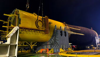 World-first 10m diameter wind turbine monopile severance