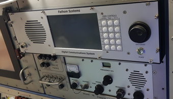 New video and audio communications system allows hyperbaric doctors to immediately monitor and assess rescuees in the rescue chamber from the moment they leave their host submarine.